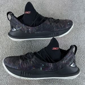 Under Armour Curry 5 Tokyo Nights Black Basketball Shoes Sneakers Men's Size 11